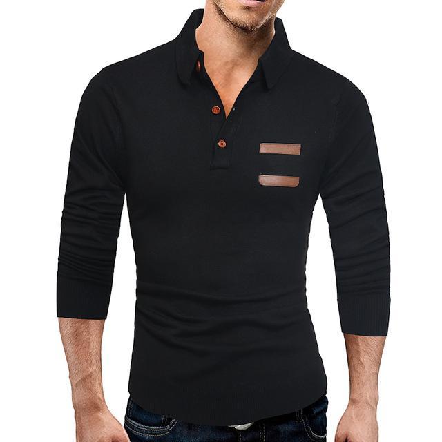 Casual Slim Knit Polo Shirt